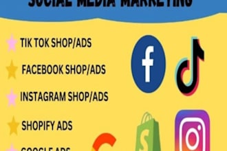 setup tiktok shop, facebook shop and instagram shop for shopify marketing