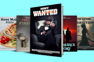 do ebook and amazon KDP design with 3d mockup complete file