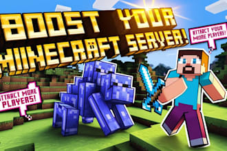 do minecraft server promotion, server ardvertisement to get active players