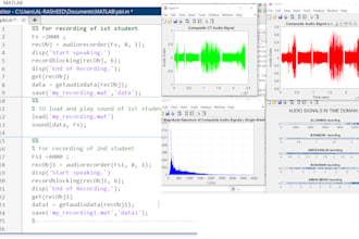 do matlab programming, signal processing, image processing, simulink and gui