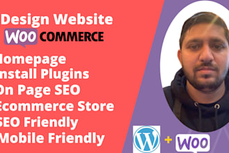 design responsive homepage of your wordpress woocommerce website