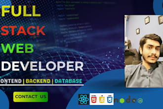 be full stack web developer using angular, react and laravel