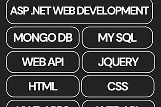 build a fully functional website with asp dot net, mongodb and mysql