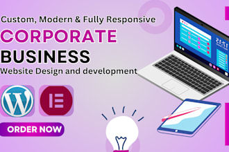 create professional business and corporate website