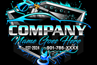 design super unique car wash logo with satisfaction guaranteed