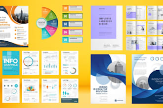 design a catchy brochure, handbook, flyer and extraordinary infographic