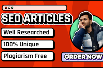 do seo friendly article writing, engaging blog post writing or content writing