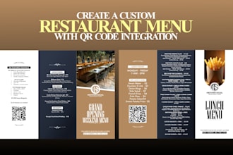 create a custom restaurant menu with qr code integration