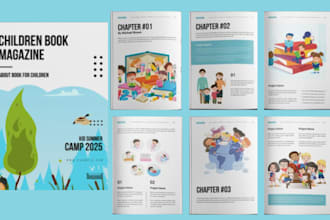 whimsical storybook children book illustrations editing and designing