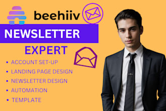 be your beehiiv manager, beehiiv complete setup, make beehiiv newsletter, pages