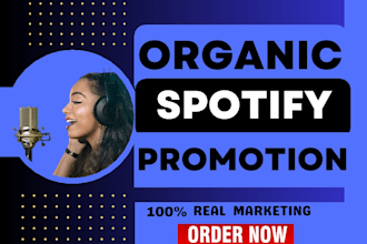 do registered USA organic spotify music promotion