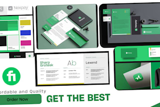 create modern logo design and brand identity for you, cards and stationeries