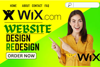 build wix website design wix website redesign fully customized wix site