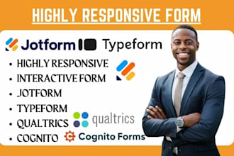 build highly responsive interactive form on jotform typeform qualtrics cognito
