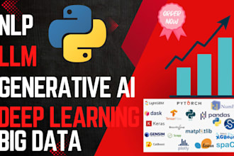 do nlp, llm solutions, and machine learning using python