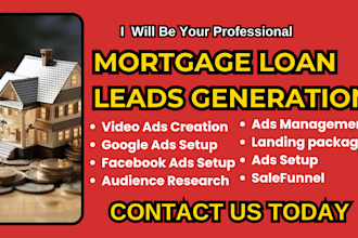 mortgage loan lead mortgage loan facebook ads   instagram ads google ads funnel