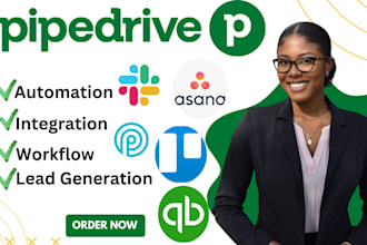 pipedrive CRM asana quickbook slack trello pandadoc pipefy gmail proposify