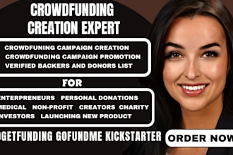do crowdfunding campaign promotion for kicstarter indiegogo gofundme promotion