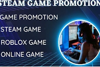 do steam game promotion to increase your steam game visibilities and wishlist