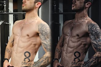 edit your gym photo in lightroom and photoshop