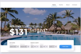 build a wordpress airbnb or hotel booking website