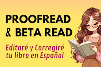 edit and proofread your book in spanish