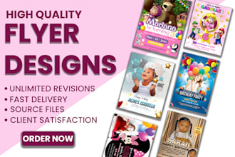 make a custom birthday flyer