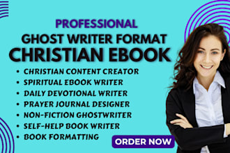 ghostwrite format christian ebook prayer book journal daily devotion self help