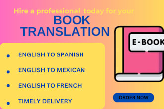 translate ebook english to spanish mexican or french