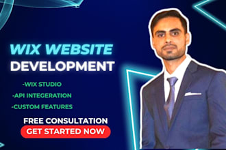 do custom websites on wix studio with API integeration, figma to wix
