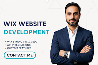 do custom websites on wix studio with API integeration, figma to wix