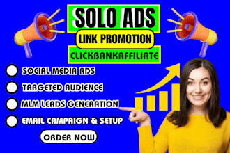 usa solo ads to boost  sign up affiliate link promotion, MLM leads generation
