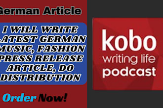 write latest german music fashion press release article do distribution
