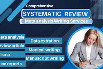edit or write medical manuscript, case report, systematic review, review article
