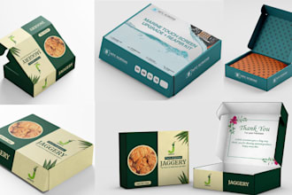 do mailer box design, bottle label, supplement label, product packaging design