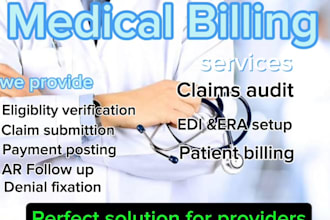 provide virtual assistant for medical billing, ar management