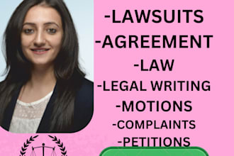 draft court documents, motions, pleadings, appeals, and irac