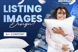 design amazon listing images infographics and premium a plus content