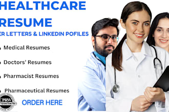 create a professional healthcare, medical, biotech resume