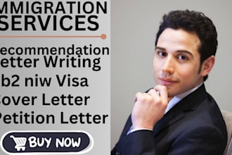 write recommendation letter for eb2 niw, l1, f1, o1 US imigration visas