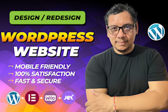 develop wordpress website design with responsive web design