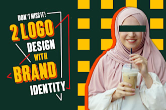 do 2 timeless logo design with branding kits and corporate identity