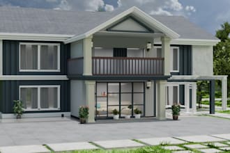 remodel 3d architecture,landscape,villa apartment,lobby, modify exit render, skp