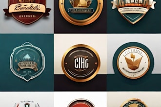 design modern logo, brand kit and social media kit