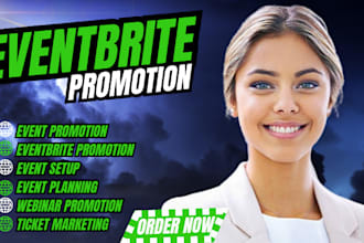 set up and promote event, eventbrite, linkedin event, webinar, concert