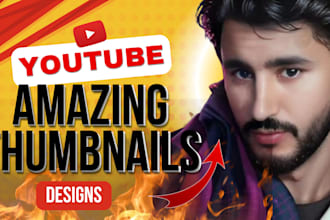 create clickbait thumbnail, youtube banner, thumbnail design