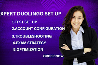 set up your duolingo