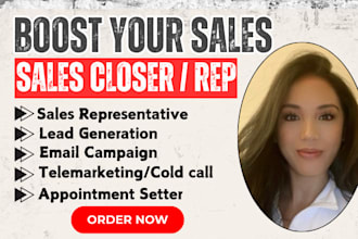 be your online sales representative sales closer, expert linkedin manager