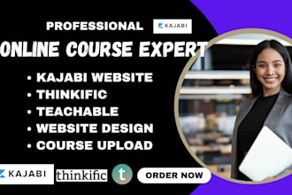 online course on teachable,kajabi,thinkinfic website,salesfunnel