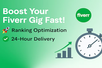 optimize your fiverr gig ranking in 24 hours